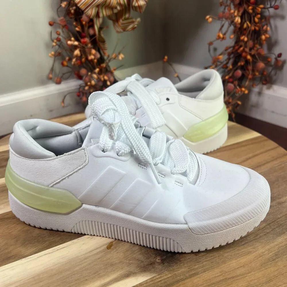 Adidas Womens Sneaker Court Funk Tennis 6.5 White Green HP9458